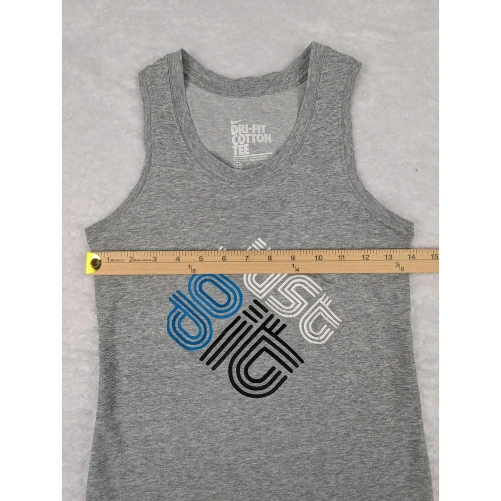 Nike Tank Top Women's Size‎ XS Gray Just Do It Gym Fitness Running